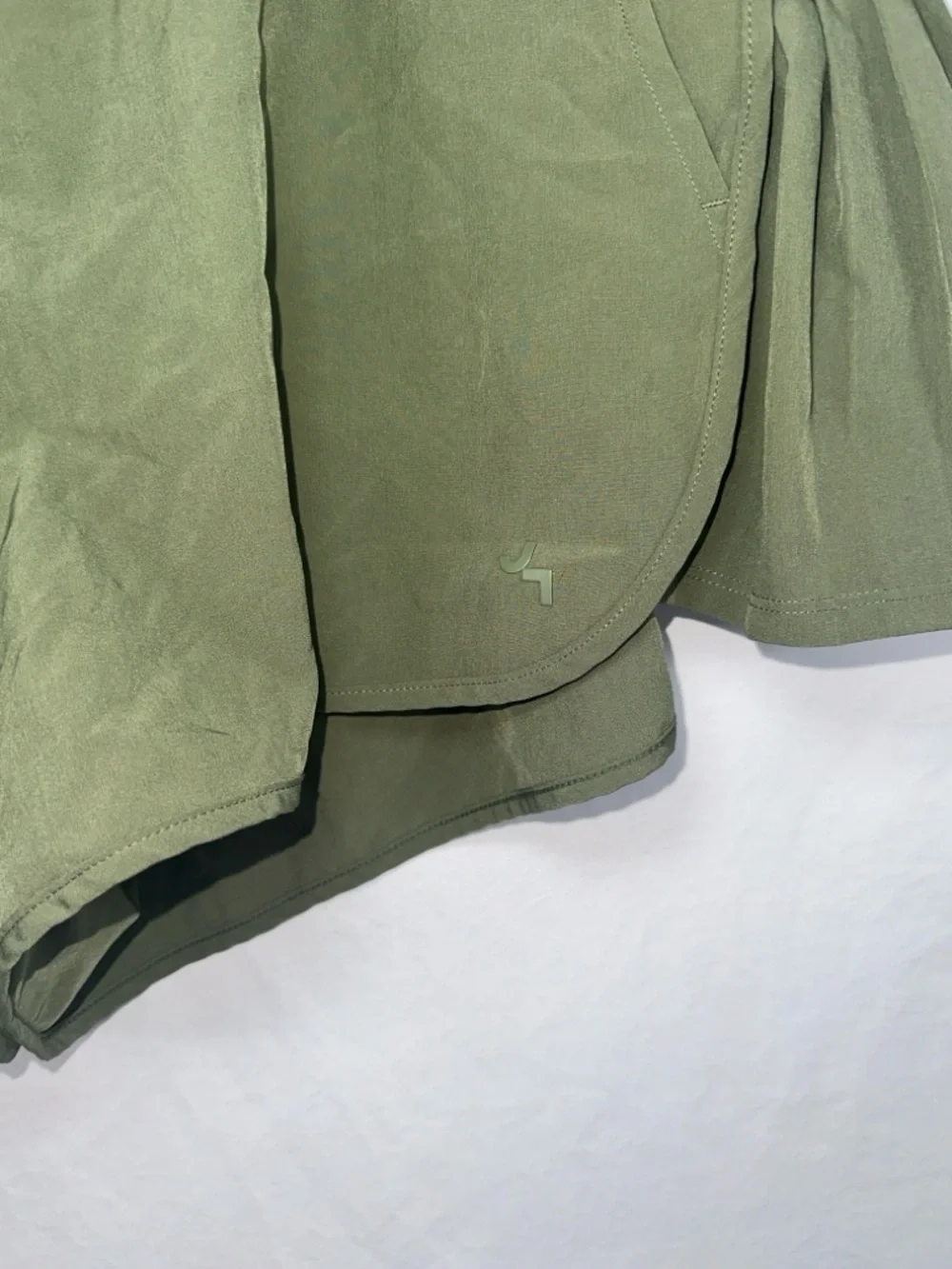 JoyLab Olive Green Ruffle Athletic Shorts Flowy Running Shorts Womens Size XXL
